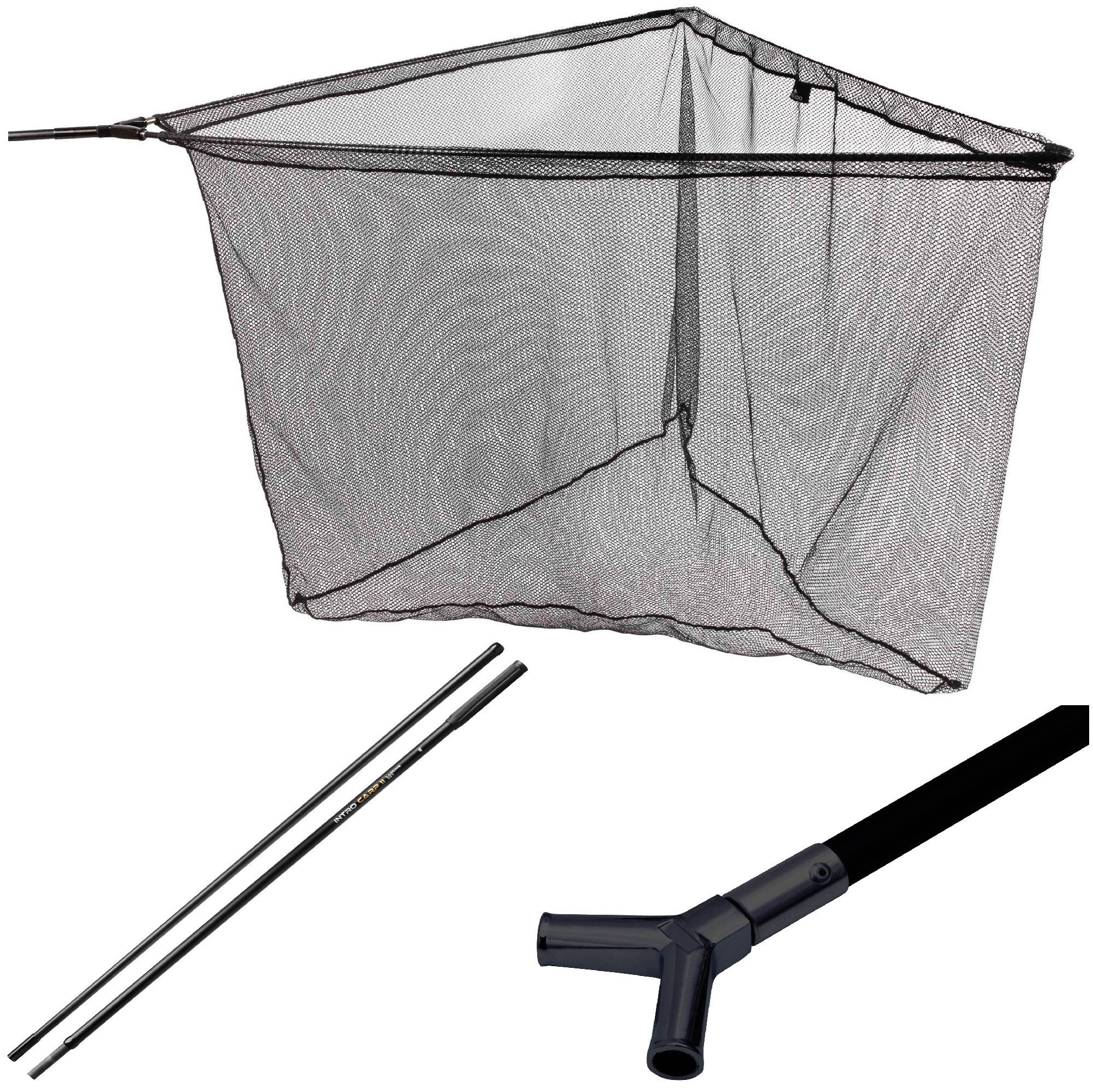 MIKADO Total Fishing Angelkescher Karpfenkescher Landing Net Territory 2sec. - 180cm - Mikado Kescher, Robust und massiv