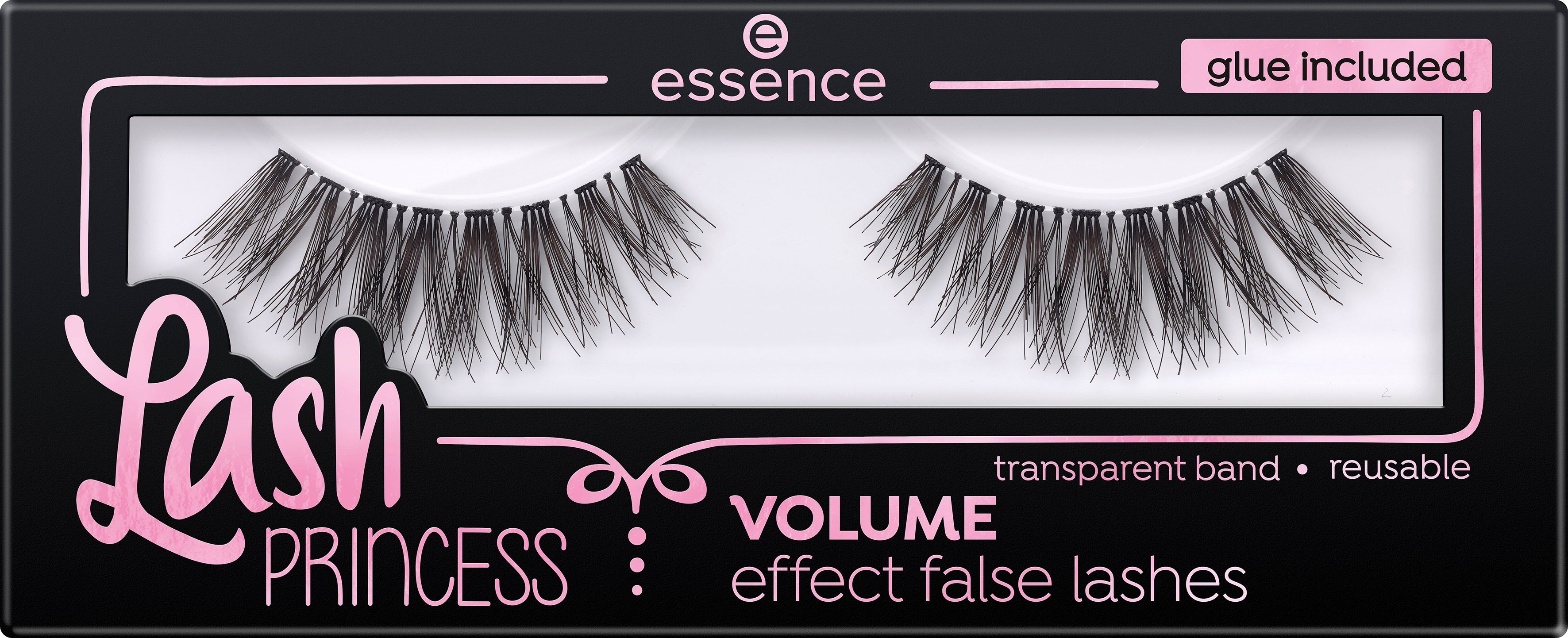 lashes, PRINCESS effect Lash 3 Essence tlg. false Bandwimpern VOLUME Set,