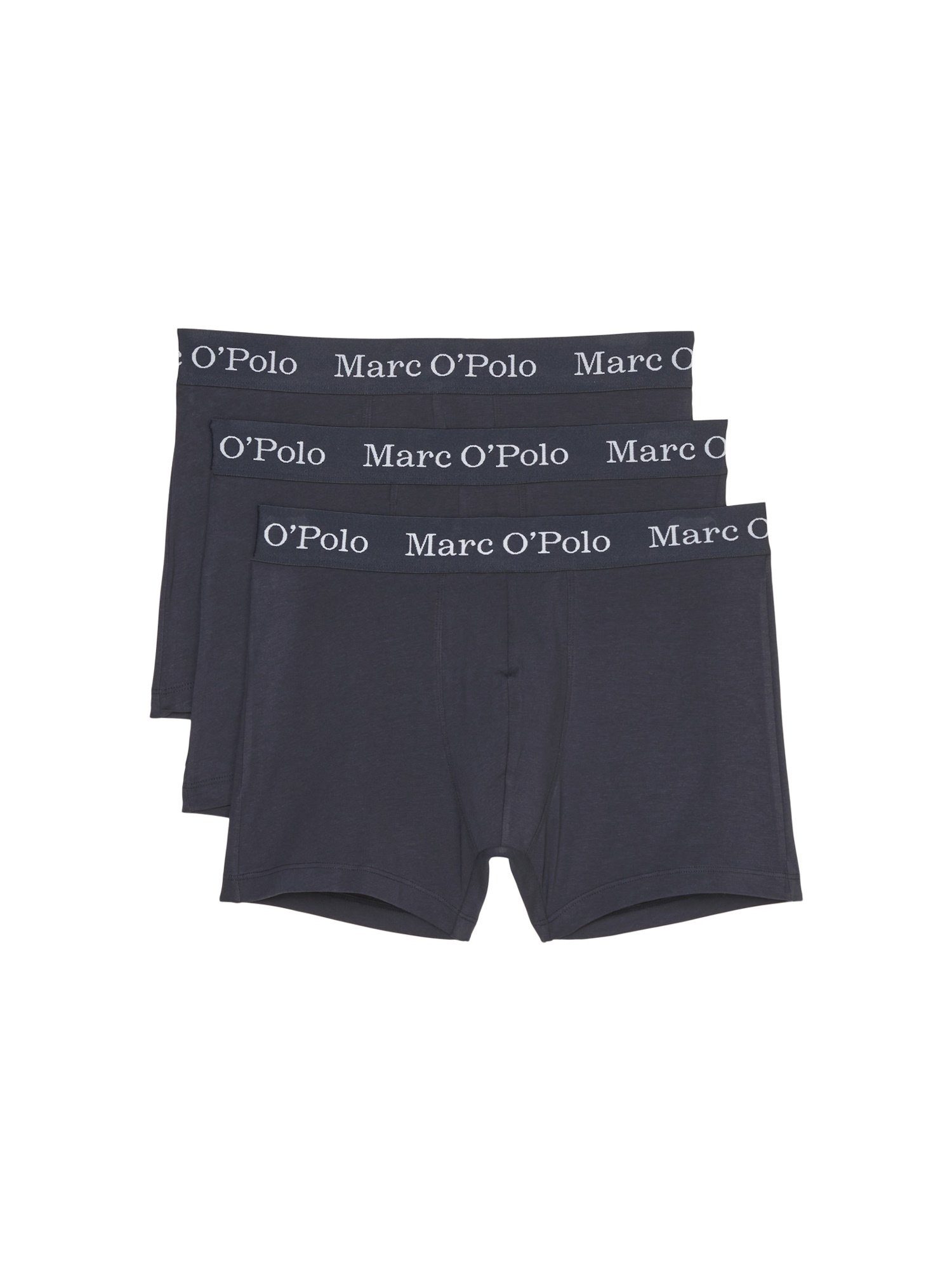 (3-St) O'Polo dunkelblau Dreierpack Boxershorts Marc Basic Boxershorts Unterhosen