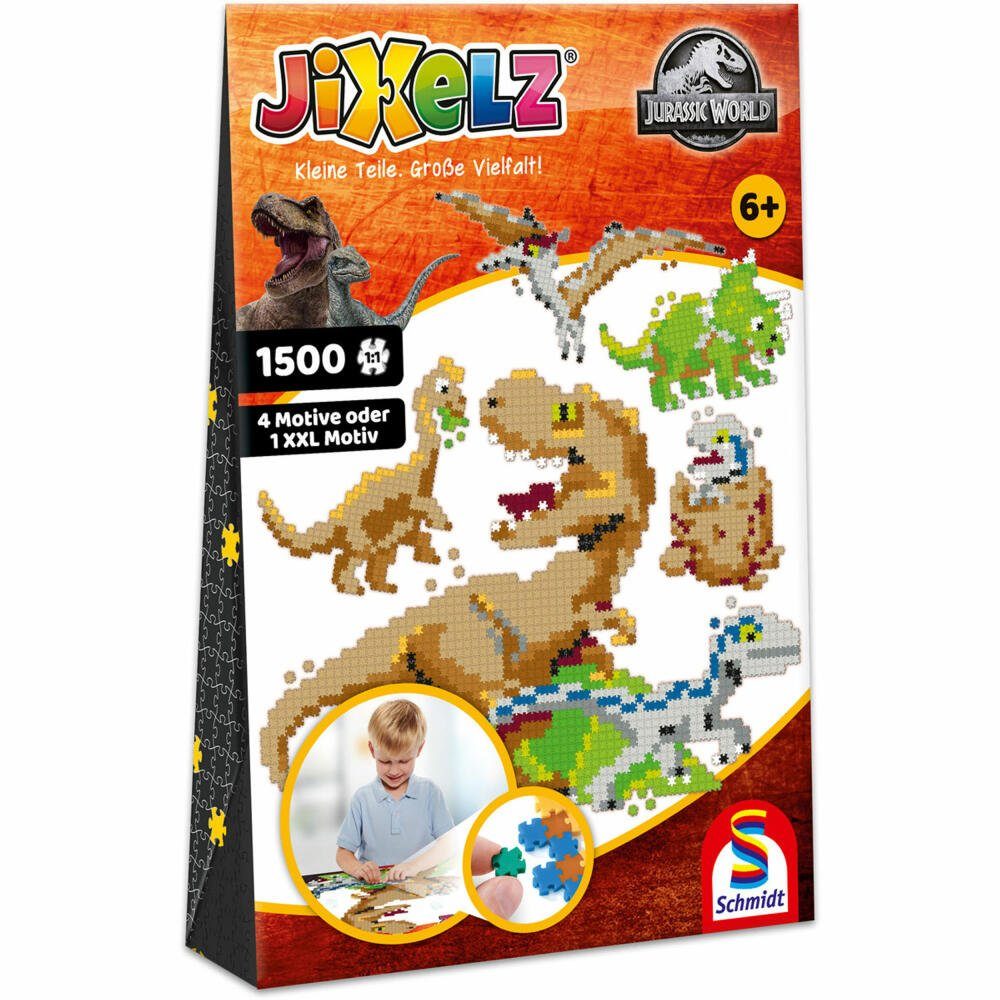 Schmidt World 1500 Puzzleteile Teile, Jixelz Spiele Puzzle Jurassic 1500