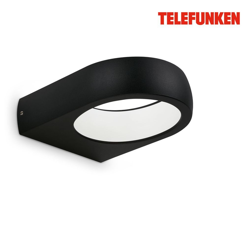 Telefunken Außen-Wandleuchte Fassadenbeleuchtung Hauswand Up-/Downlight 320205TF, LED fest integriert, 2700K - Extra-Warmweiß, Wand Außenleuchte IP44 4000K 680lm 7,5W