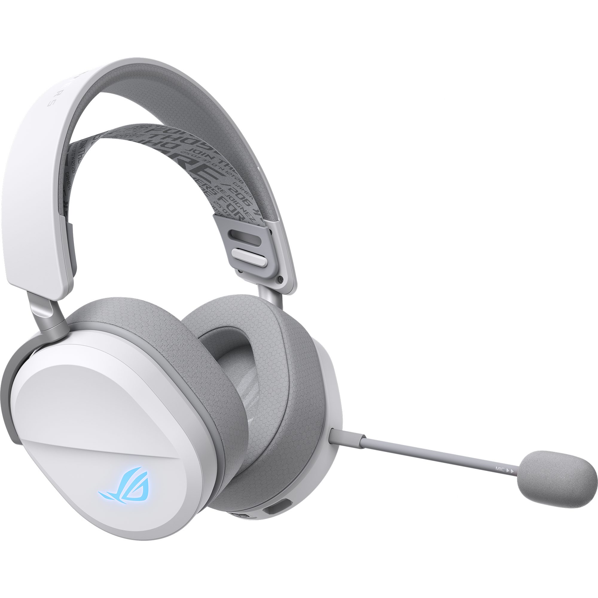 Asus ASUS ROG Pelta, Gaming-Headset, (Bluetooth, USB-Dongle, USB-C) Headset (10mm Super-Breitband Boom-Mikrofon, ROG SpeedNova-Technologie, ASUS Aura Sync RGB-Beleuchtung)