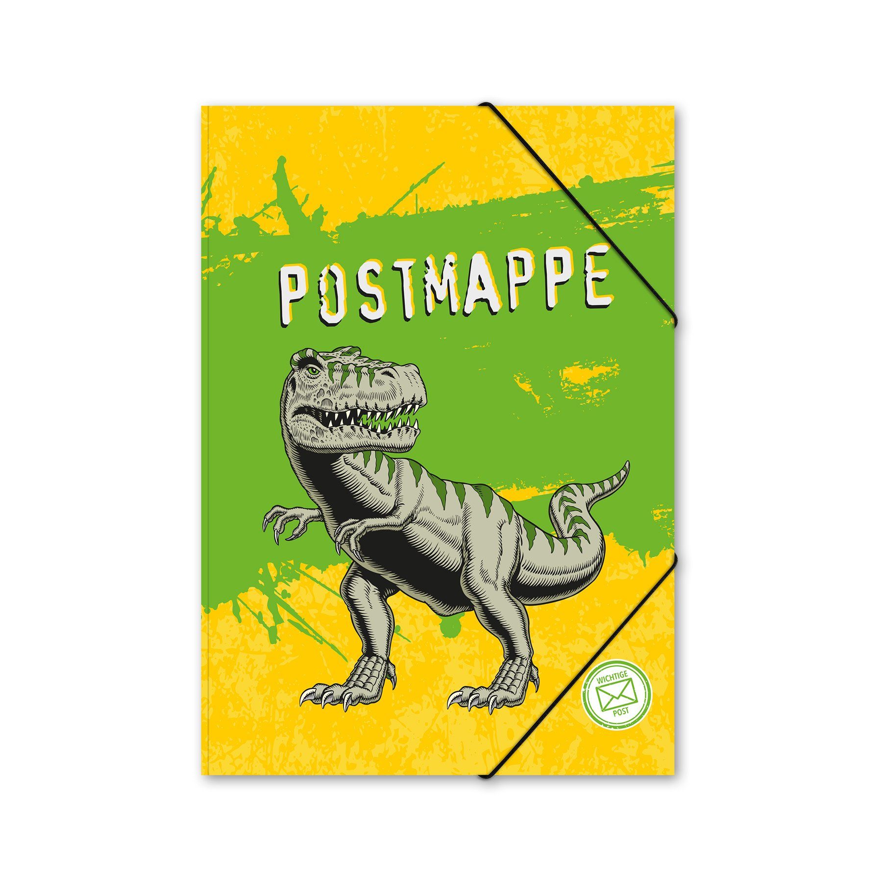 Organisationsmappe itenga Postmappe Gummizugmappe A4 Motiv T-REX
