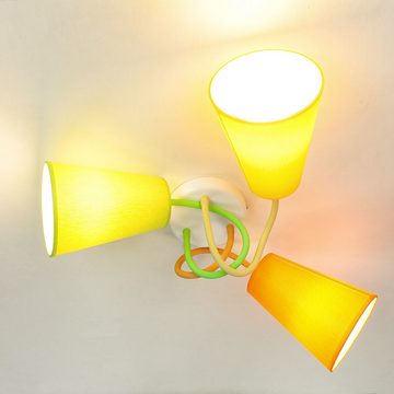 Licht-Erlebnisse Deckenleuchte BANTA, ohne Leuchtmittel, Deckenlampe Bunt flexibel Kinderleuchte Kinderzimmer Lampe