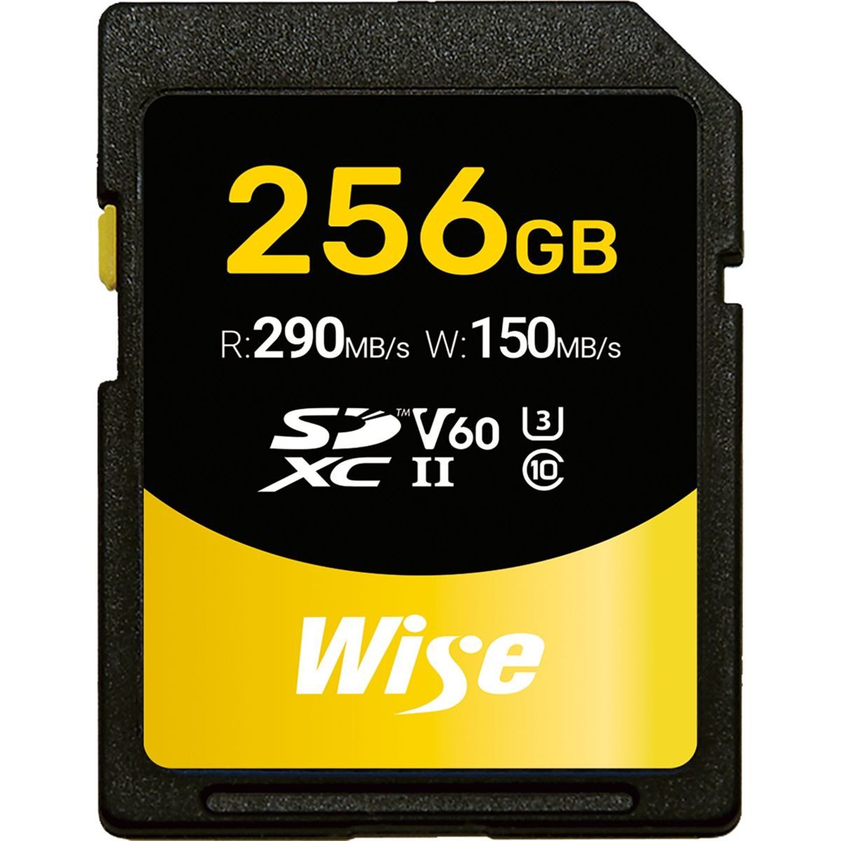 Wise SDXC UHS-II V60 256GB R:290MBs / W:150MBs Speicherkarte