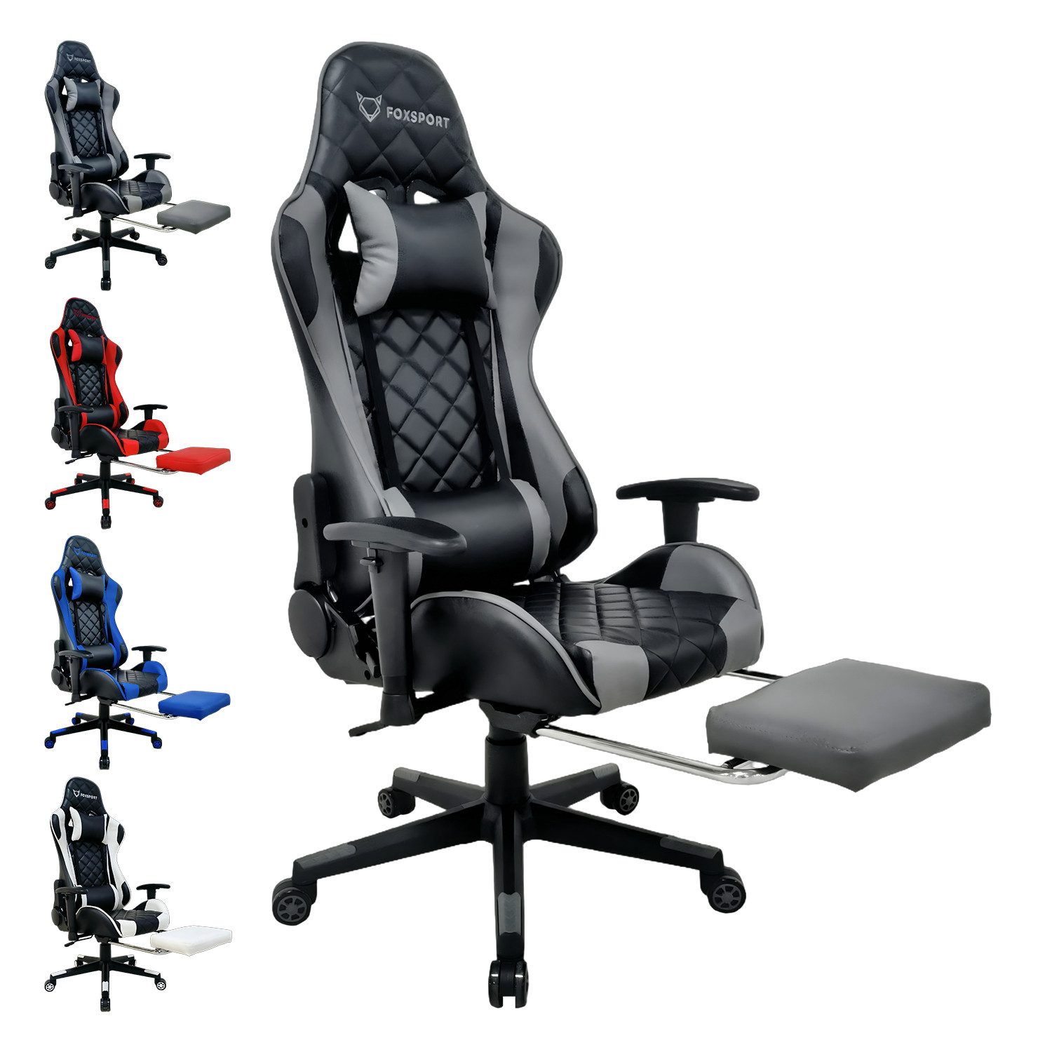 Seven Comfort Gaming-Stuhl Gaming Stuhl mit Fußstütze (Professioneller Gami günstig online kaufen