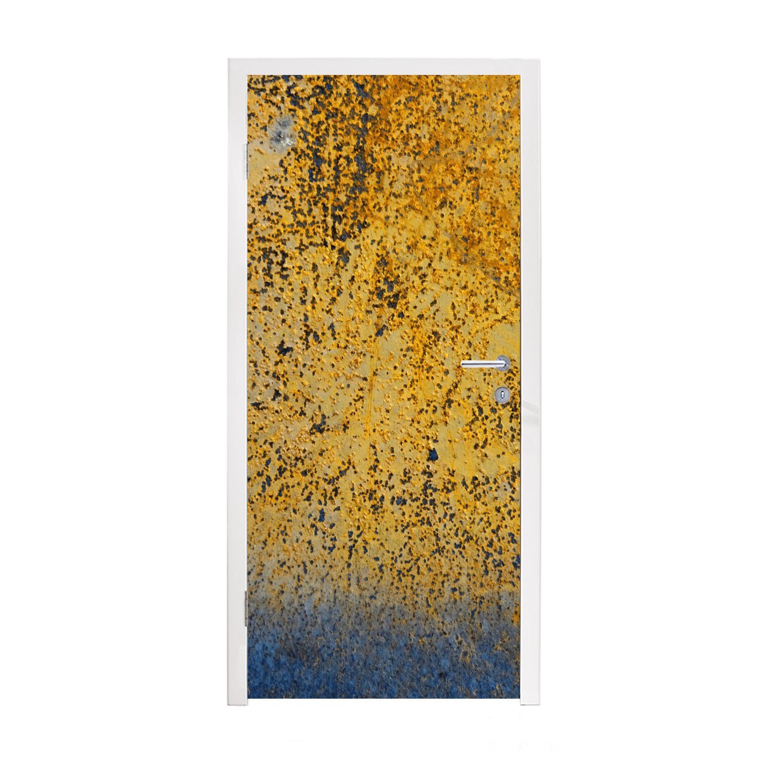 MuchoWow Türtapete Rost - Gold Fototapete Tür, Stahl, - cm für 75x205 Matt, (1 St), Türaufkleber, bedruckt