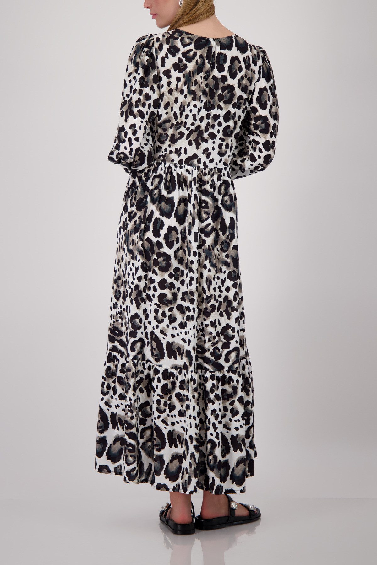 Monari Maxikleid Kleid Leodruck allover Regular fit mit Leomuster