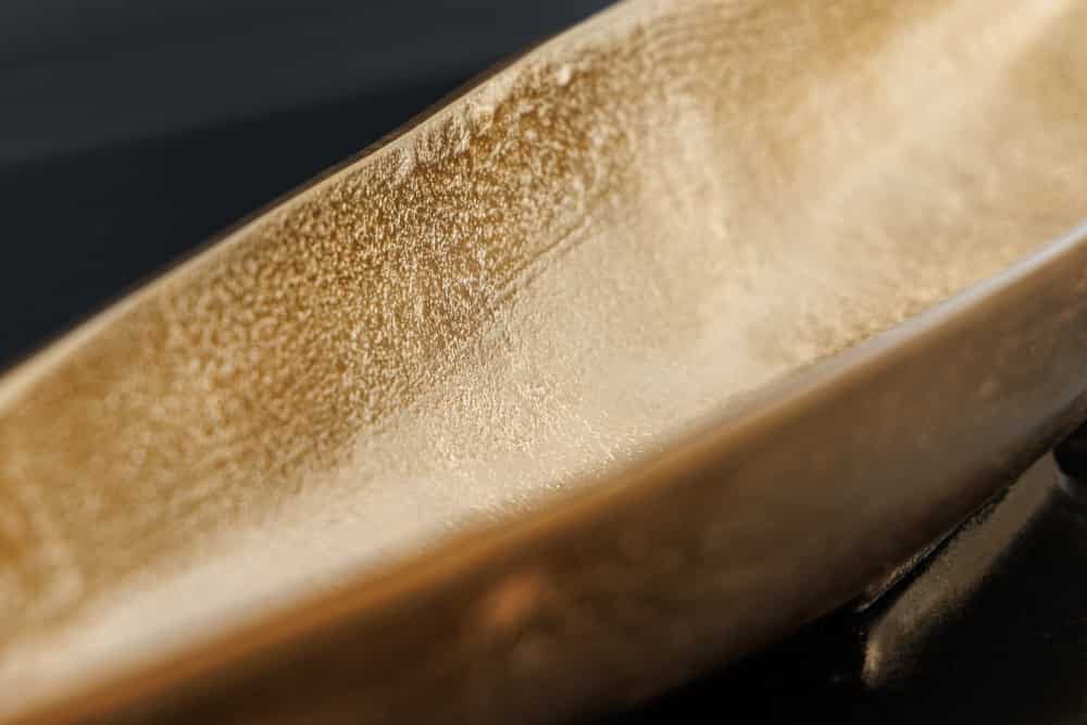 Sitheim-Europe Dekoschale Handgearbeitete Deko Schale LEAF 80cm Aluminium ( günstig online kaufen