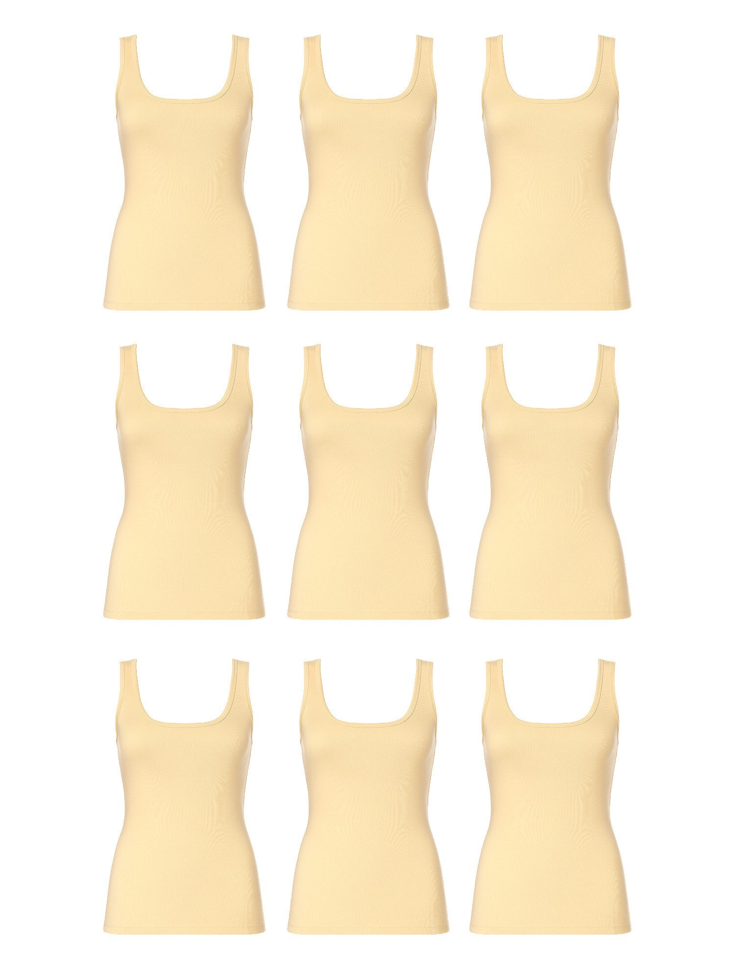 Tanktop Erdem Weißes 9-Ripp-Unterhemd 21059