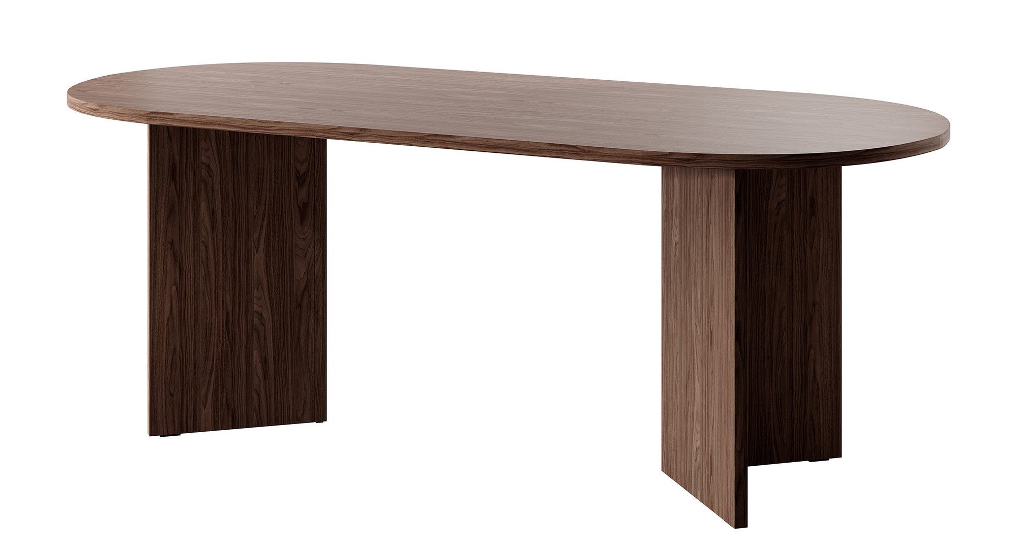 Selsey Esstisch OVO, oval, V-förmige Beine, feste Tischplatte, 204x90x75 cm