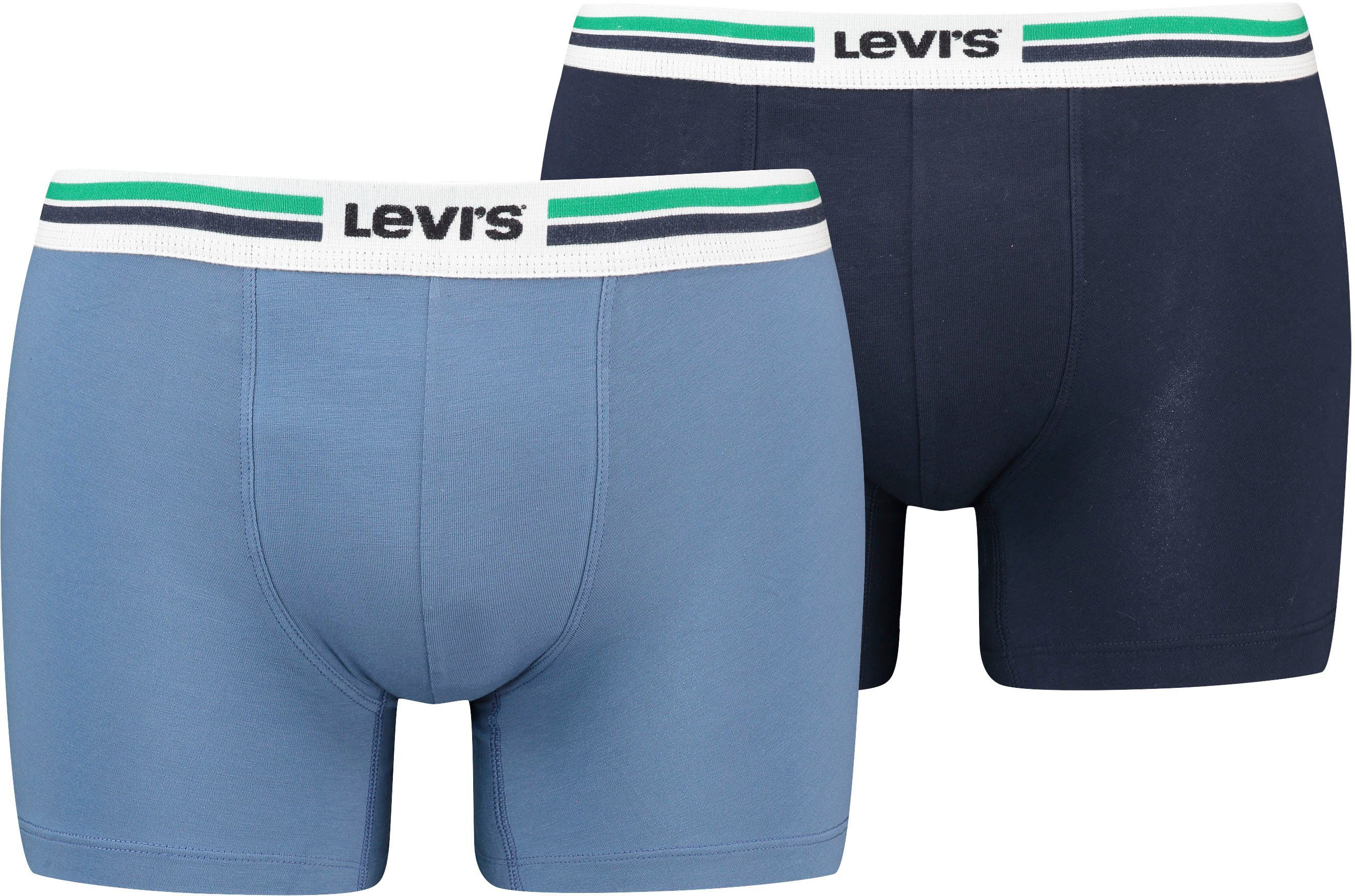 Levi's® Langer Boxer (Packung, 2-St) mit Logo-Webbund