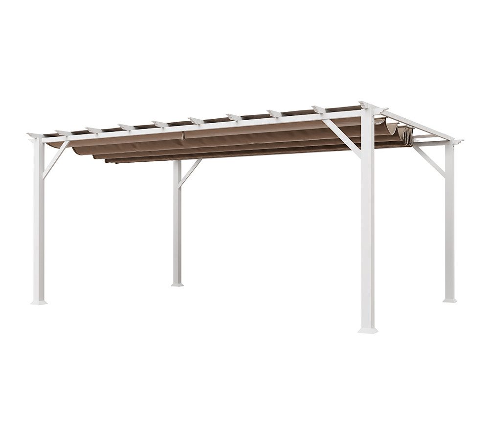 Paragon Pergola Florenz 1116, (1-tlg., Pergola, Sonnensegel), Konstruktion aus Aluminium