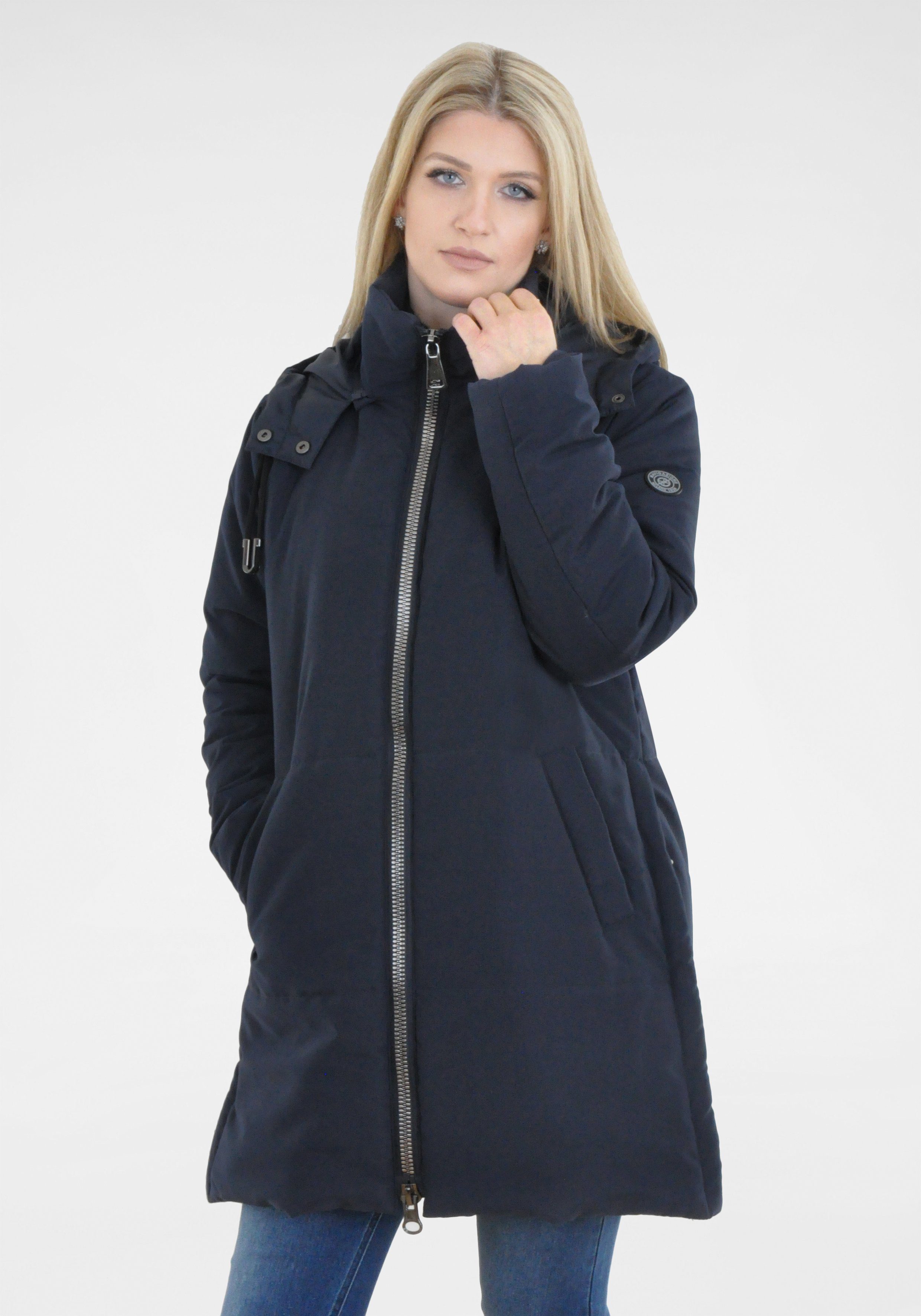 NAVIGAZIONE Winterjacke mit Knopfleiste den navy Seiten an