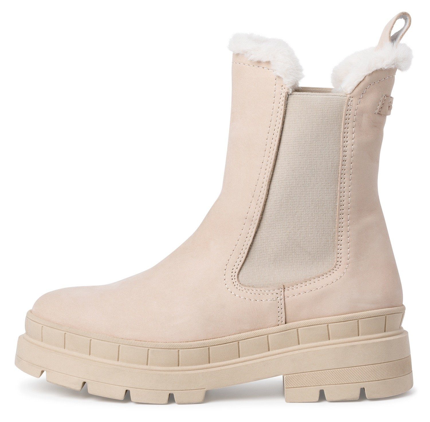 Tamaris Damen Boots Aus Leder – Mit Blockabsatz, Winter Gefüttert, Modisch & Bequem
