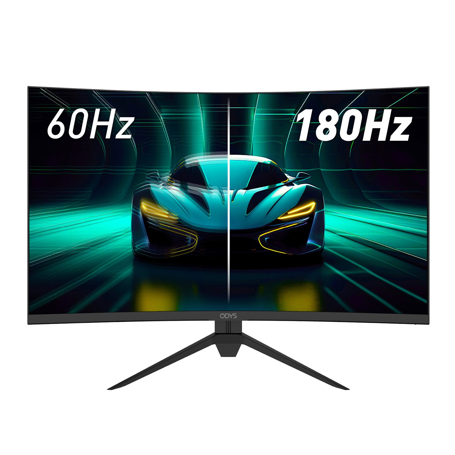 Odys XP32 PRO-X LED-Monitor (80 cm/32 ", 2.560 x 1.440 px, WQHD, 1 ms Reaktionszeit, 180 Hz, LED, 32" Curved WQHD Gaming Monitor, 180 Hz, 1 ms, 121 % sRGB)