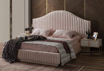 JVmoebel Bett Bett Design Doppelbett Samt Bett Polster Ehe 160x200 Betten Sofort (Bett), Made in Europe
