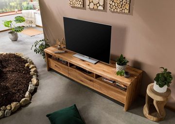 Massivmoebel24 TV-Board TV-Board Wildeiche 191x45x50 natur geölt PURE OAK #109