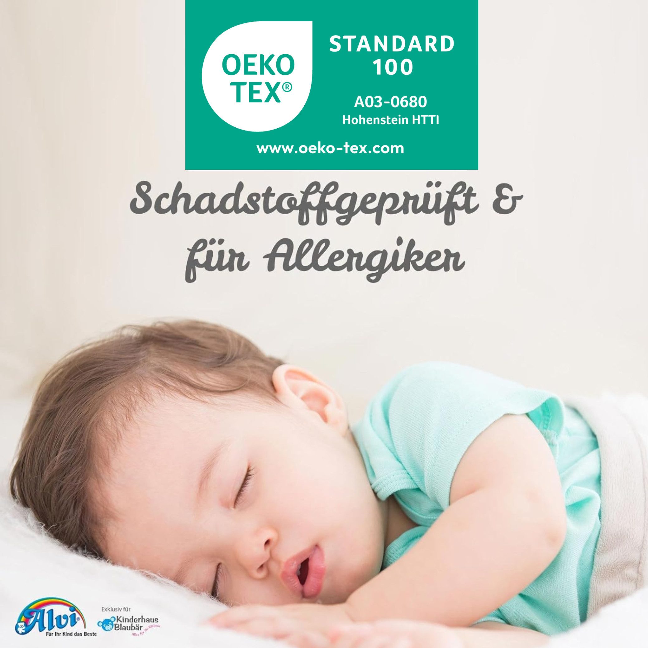 Kindermatratze Matratze HygienAir 75 cm x 35 cm für Kinderwagen, Alvi®