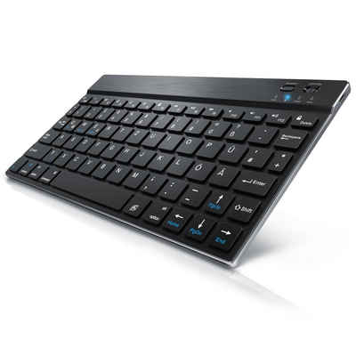 CSL Wireless-Tastatur (Ultra Slim Bluetooth Tastatur im Aluminium Gehäuse - Deutsches Tastatur-Layout / BT 3.0)