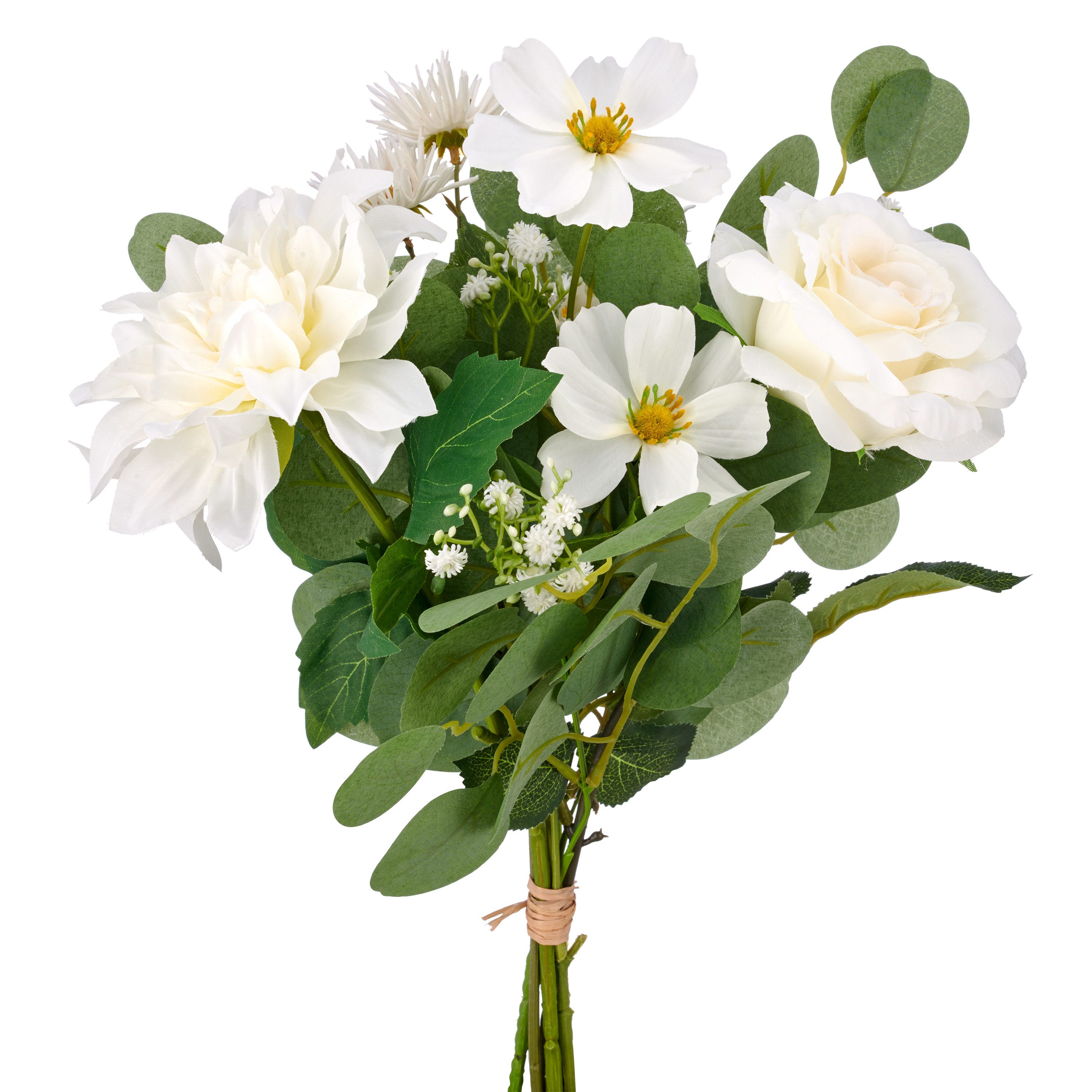 Kunstblumenstrauß Rosenstrauß, Creativ green, Höhe 40 cm, mit schönen Blüten