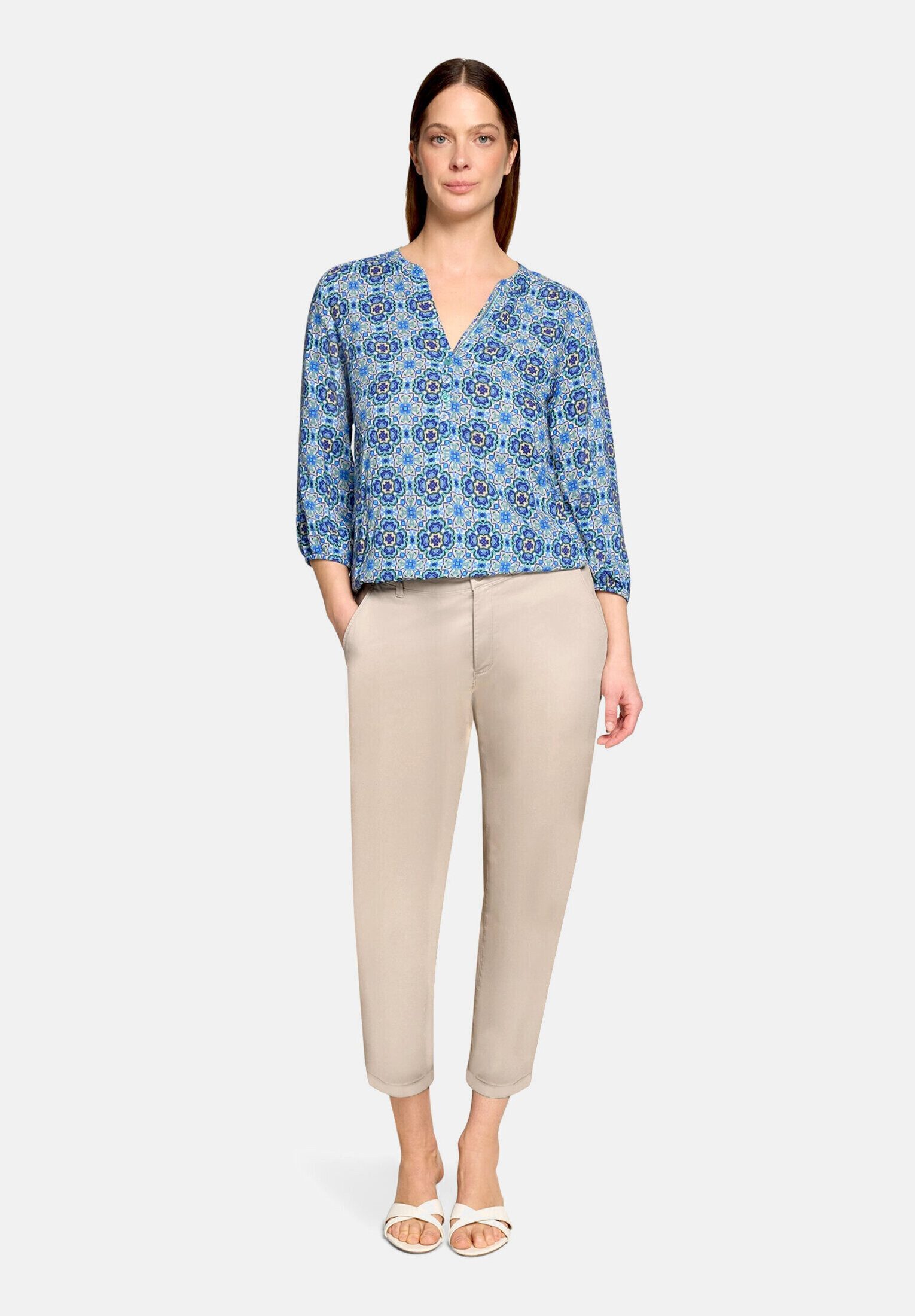 Cartoon Schlupfbluse Damen mit Muster