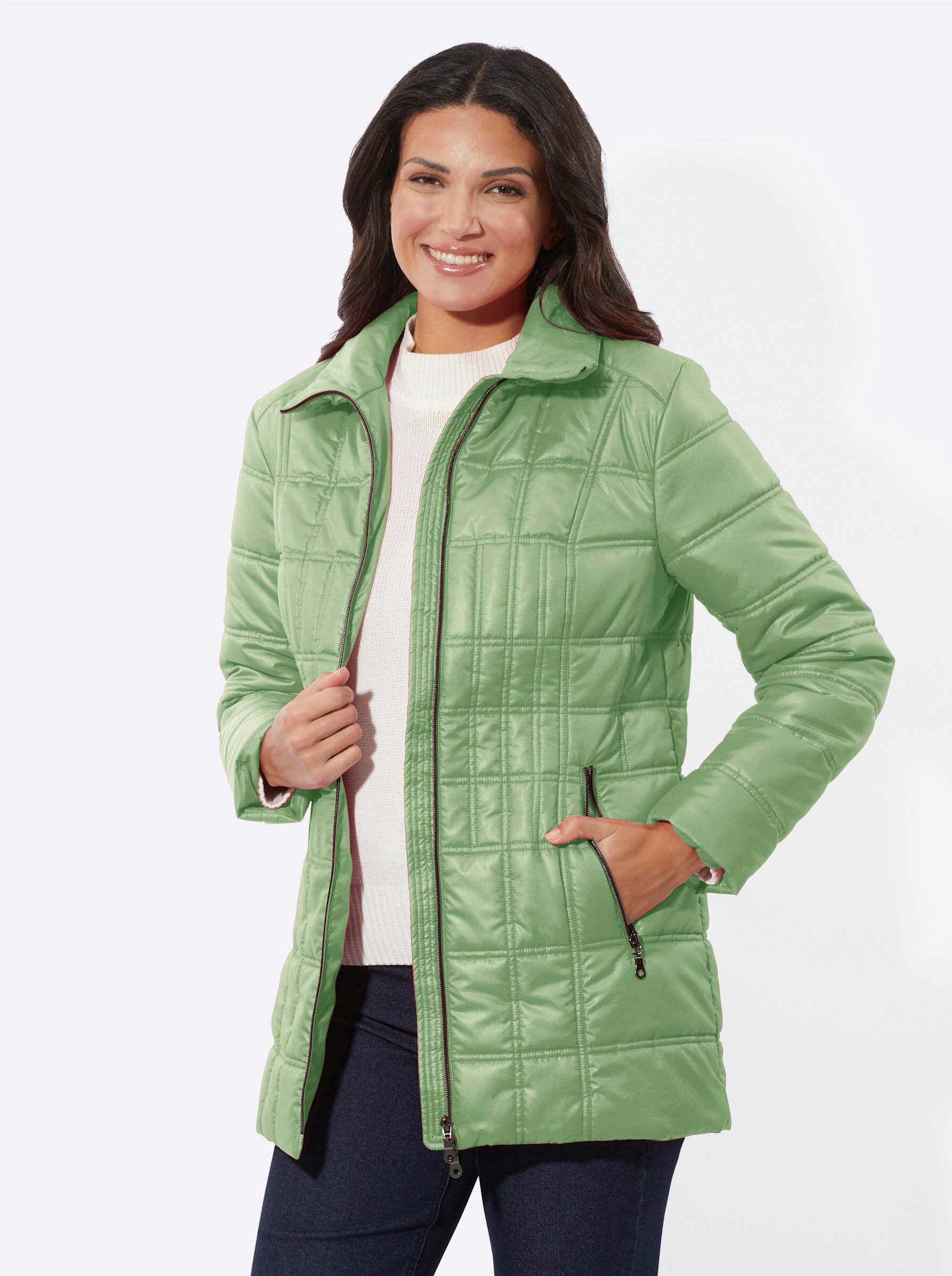 Sieh an! Allwetterjacke Steppjacke Langarm