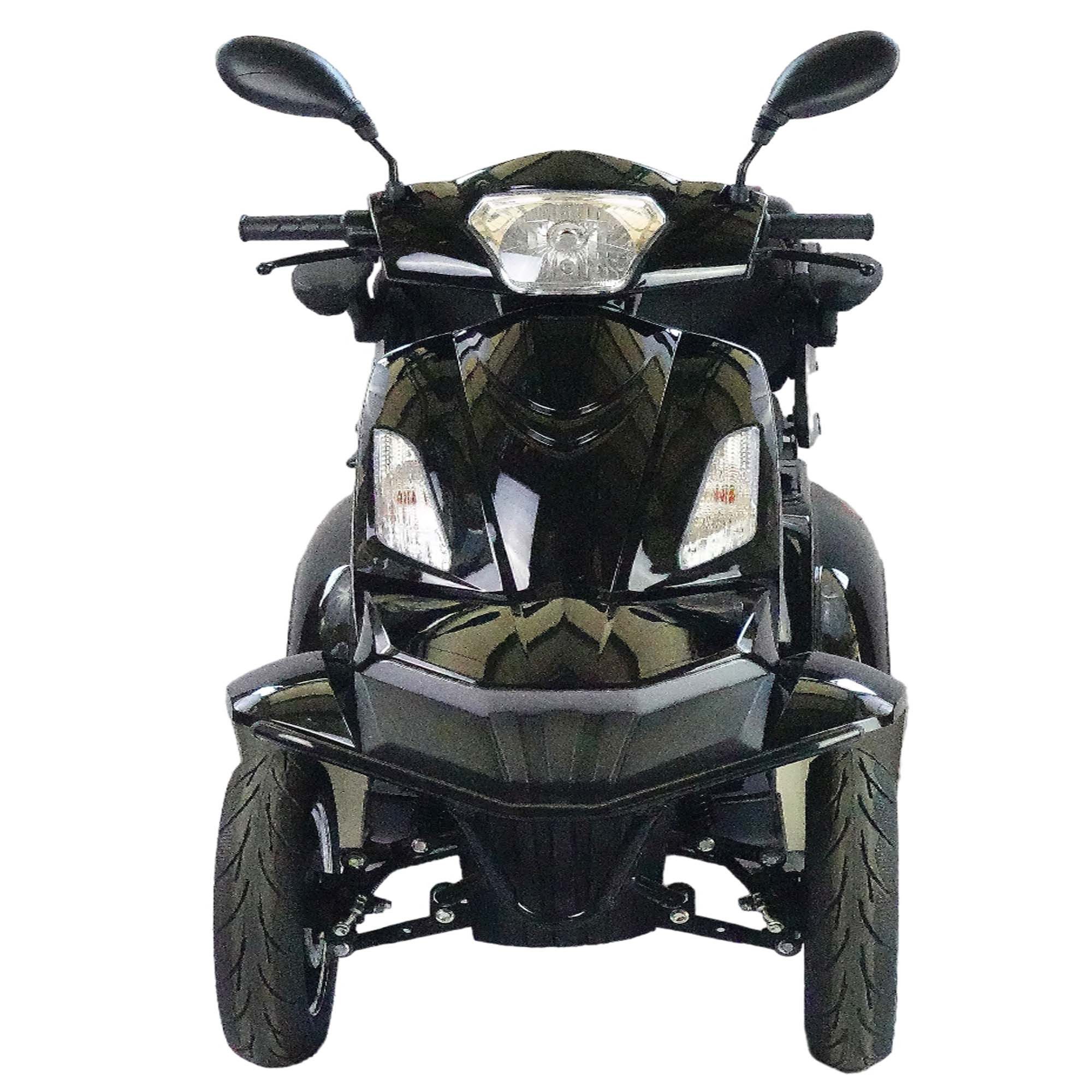 Urban Hopper E-Motorroller Elektro Seniorenmobil 4-Rad Elektroroller Urban Hopper Best Ager, 1000 W, 6 km/h, ca. 60km LED Licht, Scheibenbremsen Inkl. Top-Case 1-Gang + Rückwärts