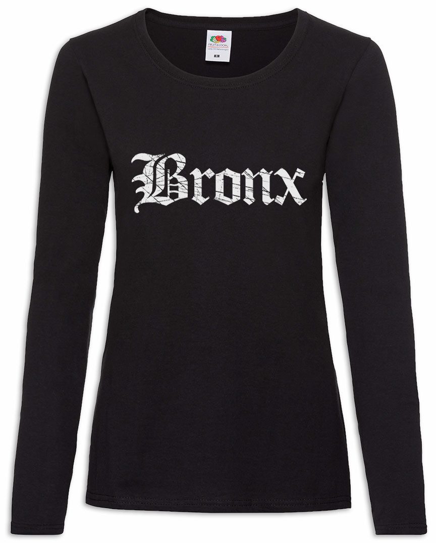 Urban Backwoods Langarmshirt Urban Backwoods Bronx A Damen Langarmshirt Ghetto Gang East South (1-tlg) Bronx Rap Hip Hop
