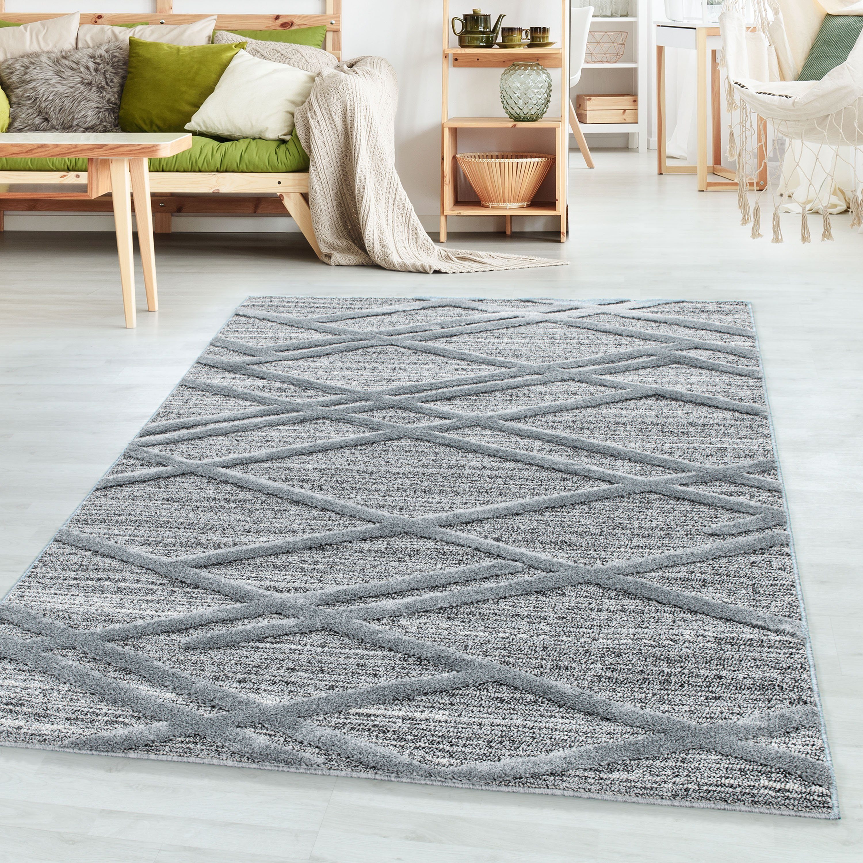 SIMPEX24 Teppich Boho Design, Läufer, Höhe: günstig online kaufen