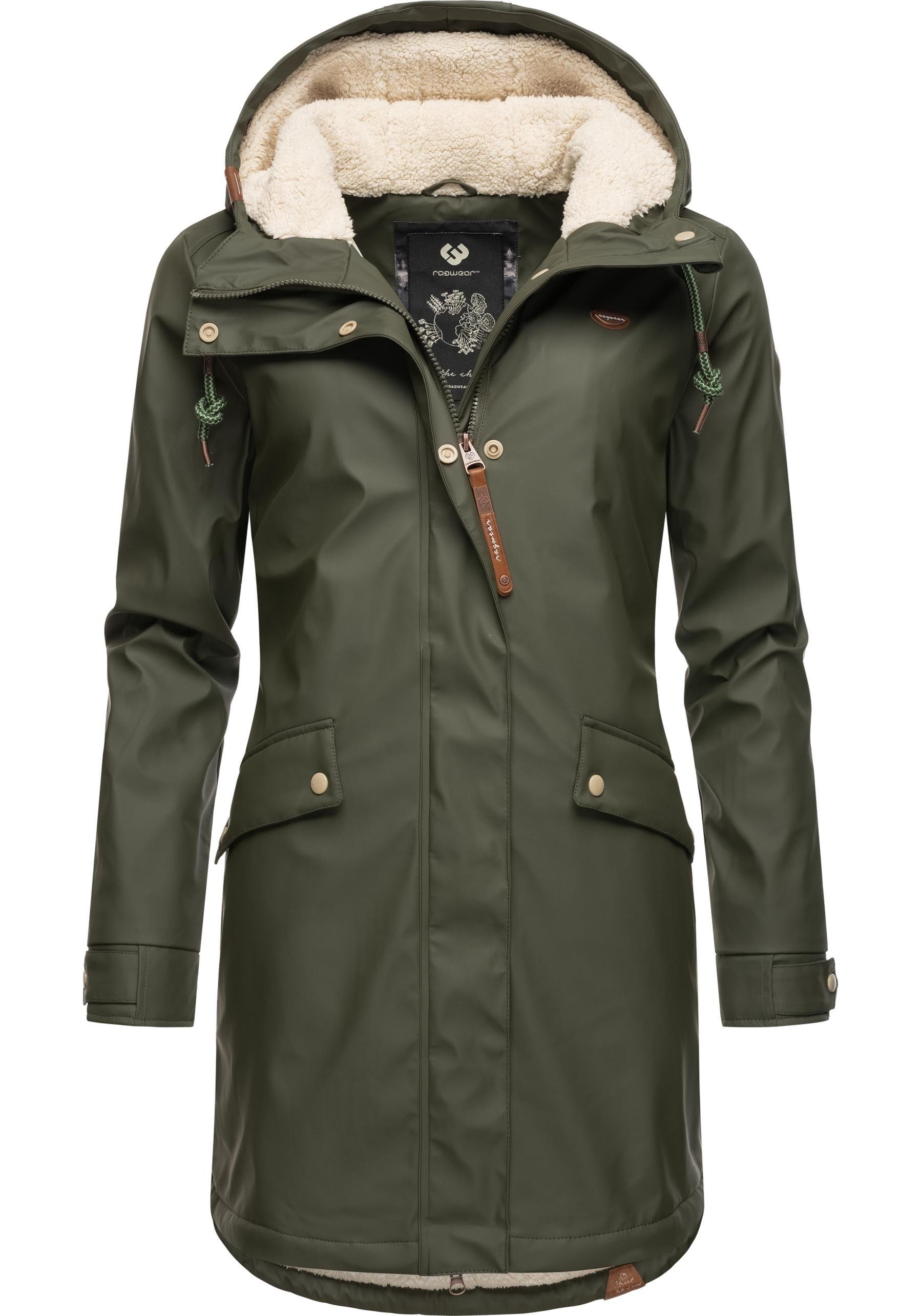 den stylischer Winter Regenparka für olivgrün Tinsley Regenjacke Ragwear