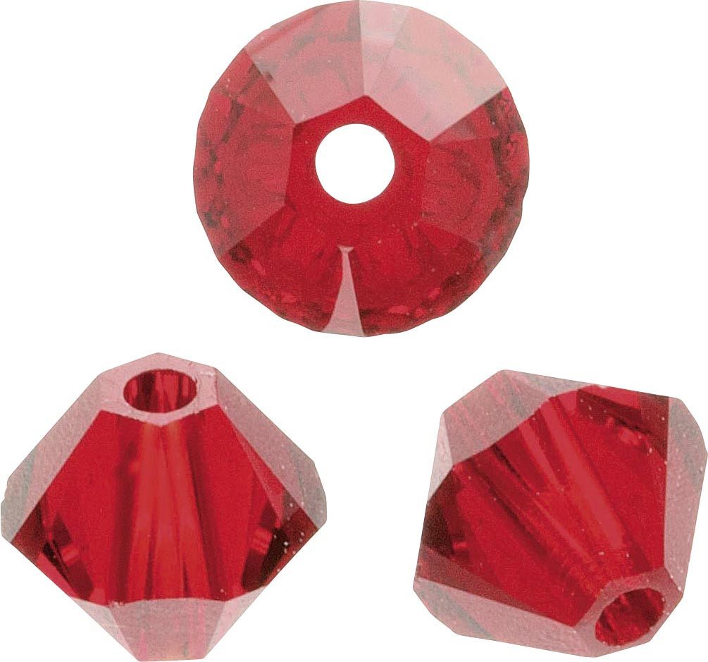 Glorex Bastelperlen Glorex Schliffspitz Perlen 4 mm 25 Stück siam