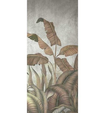 MyMaxxi Dekorationsfolie Türtapete große tropische Blätter Türbild Türaufkleber Folie