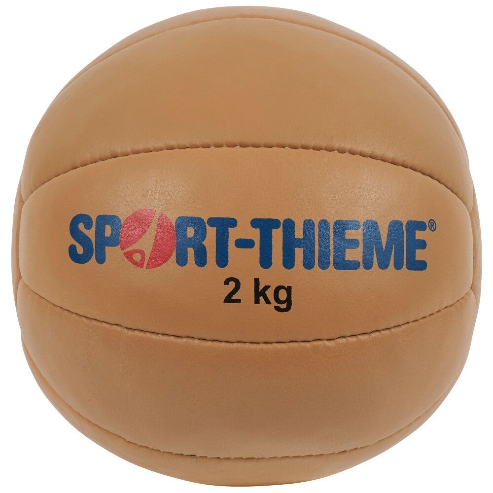 Sport-Thieme Medizinball Medizinball Klassik, Besonders langlebig dank Füllung aus Gummi und Styropor 2 kg, ø 22 cm