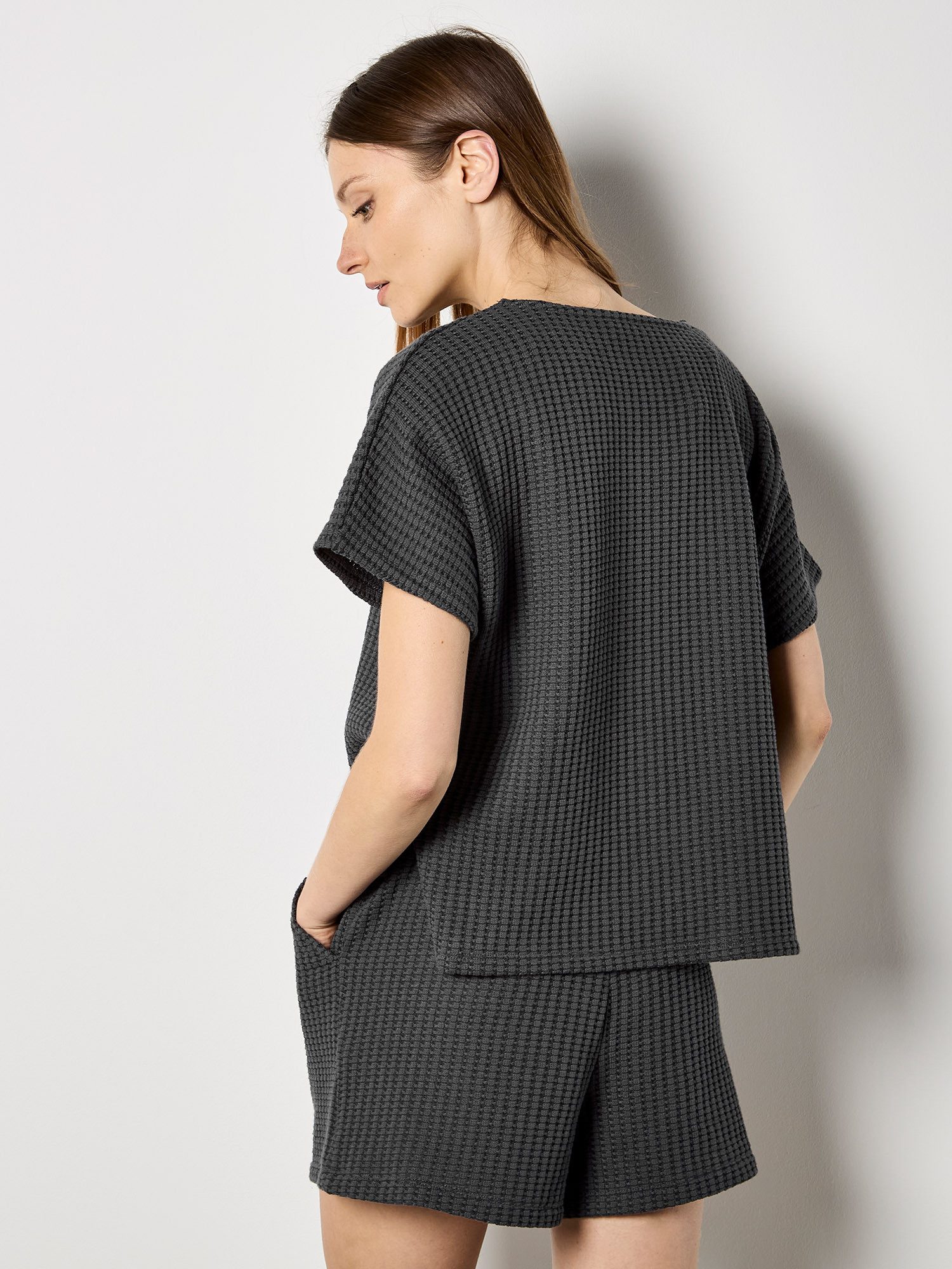 Apricot T-Shirt Unishirt in Waffelstrick
