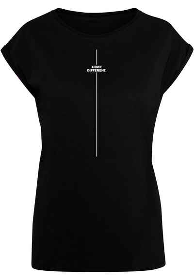 Merchcode T-Shirt Merchcode Damen Ladies Think Different Extended Shoulder Tee (1-tlg)