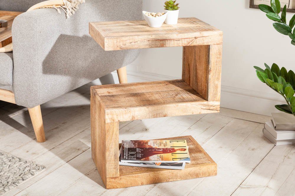 riess-ambiente Beistelltisch S 60cm natur, Massivholz günstig online kaufen