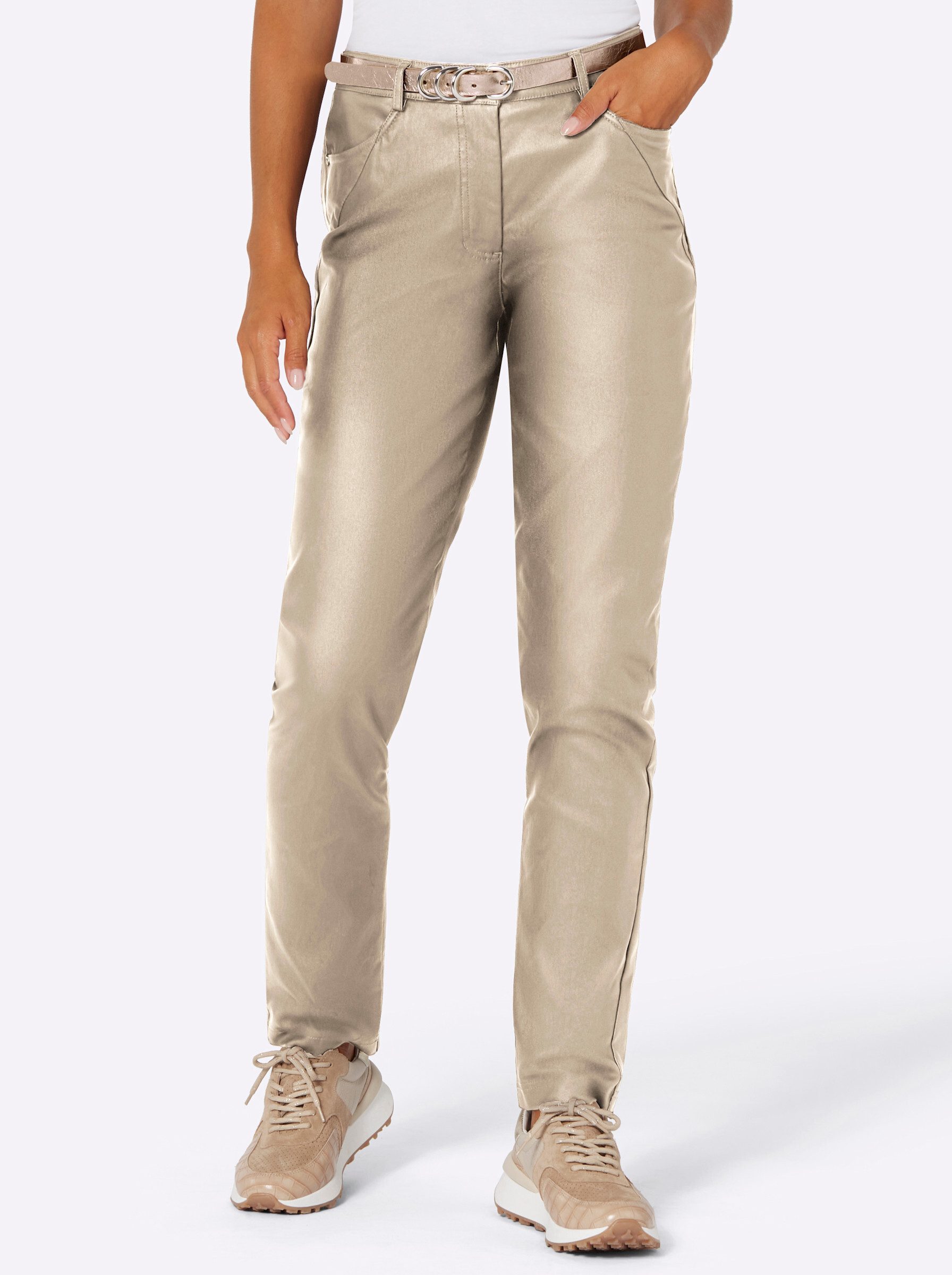creation L Jerseyhose Hose leicht vertieft