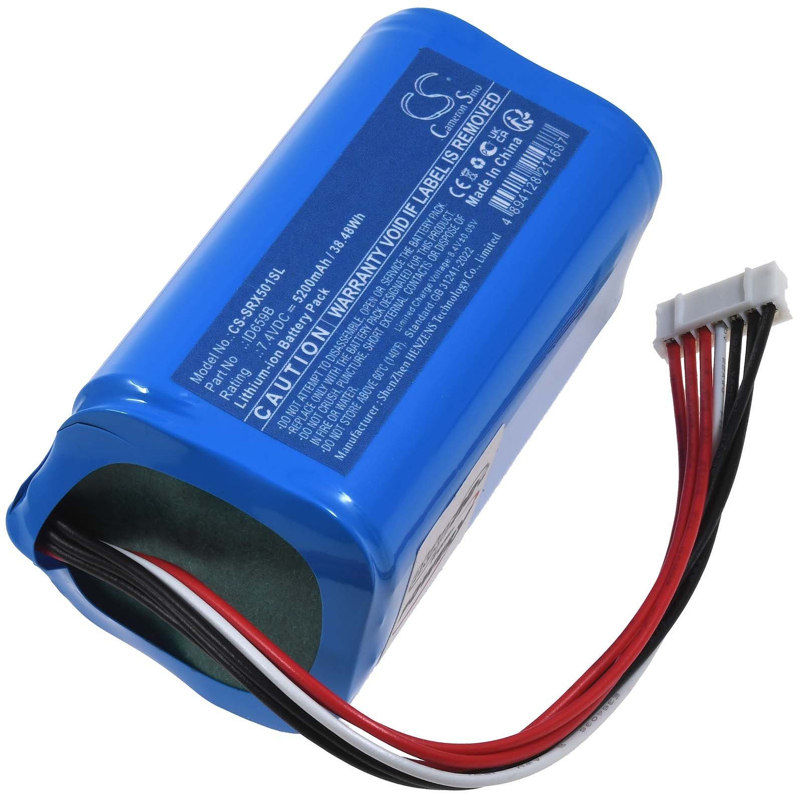 Powery Akku für Sony SRS-XB501 SRS-XB501G Akku 5200 mAh (7.4 V)