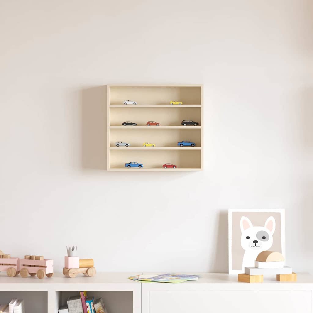 vidaXL Regal Wanddisplay-Case Wandhalterung Beige 40 x 8,5 x 37 cm, 1-tlg.