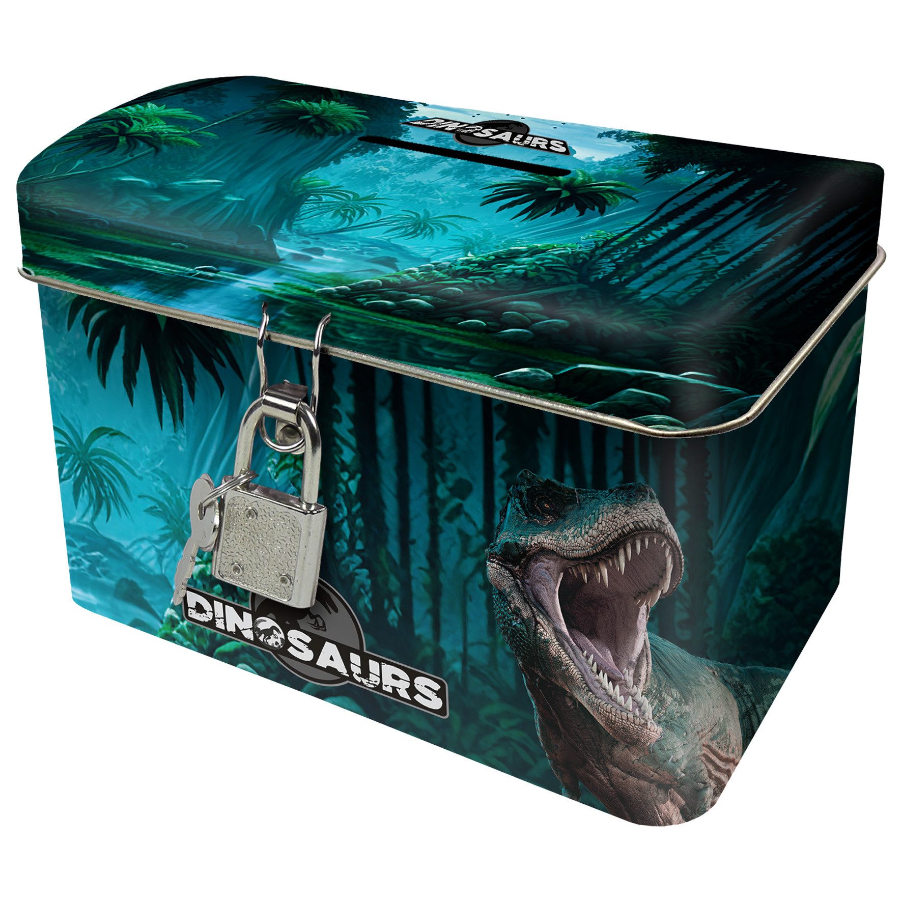 DERFORM Spardose Dinosaurier Spardose Metallspardose Dino günstig online kaufen