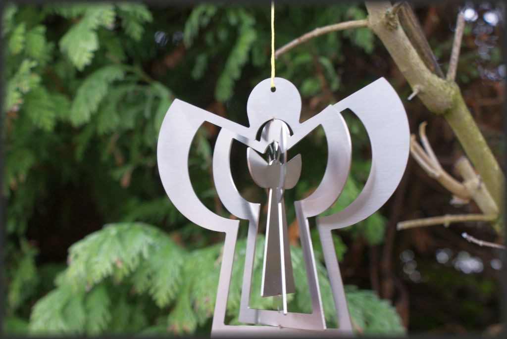 Kette´s Grillzubehör Windspiel Edelstahl Weihnachts Stern/Winter Deko/Windspiel, Nicht rostend