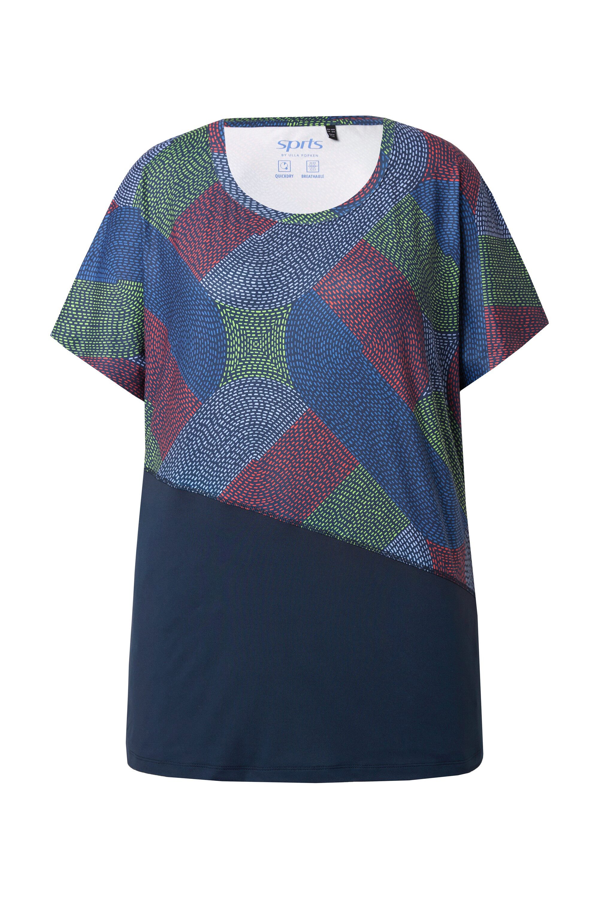 Ulla Popken T-Shirt Funktionsshirt oversized Halbarm recycelt günstig online kaufen