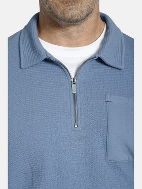 Charles Colby Sweatshirt EARL VASS weich mit Zipper am Kragen