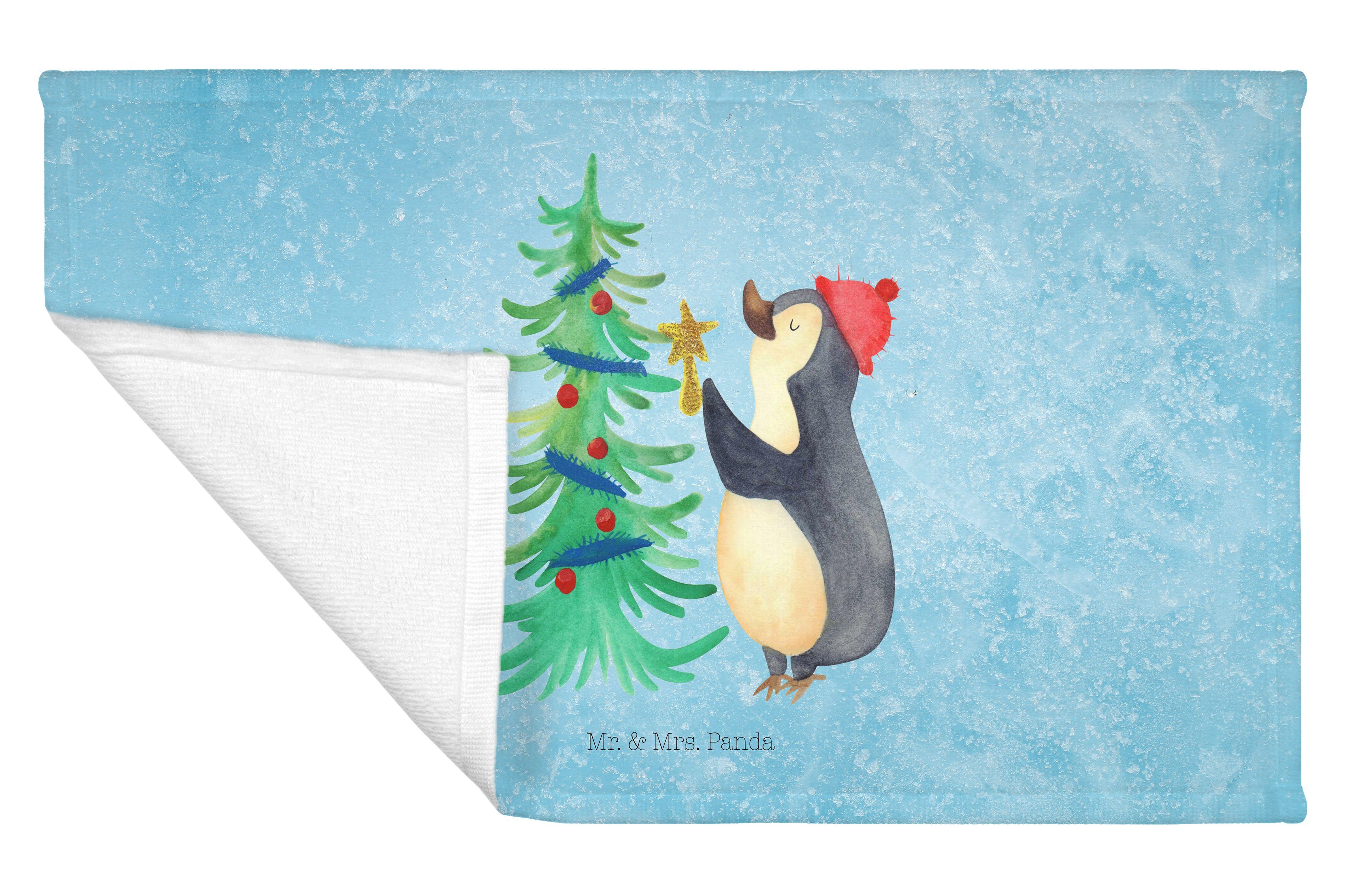 - Handtuch Weihnachtsbaum Eisblau Geschenk, & - Weihnachtsdeko, (1-St) Mrs. Weihnach, Panda Mr. Pinguin