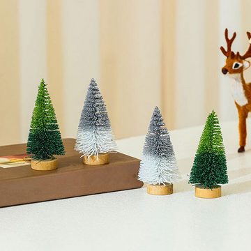Rutaqian Künstlicher Weihnachtsbaum Mini künstlicher Weihnachtsbaum,Tabletop Christmas Tree,Material PVC