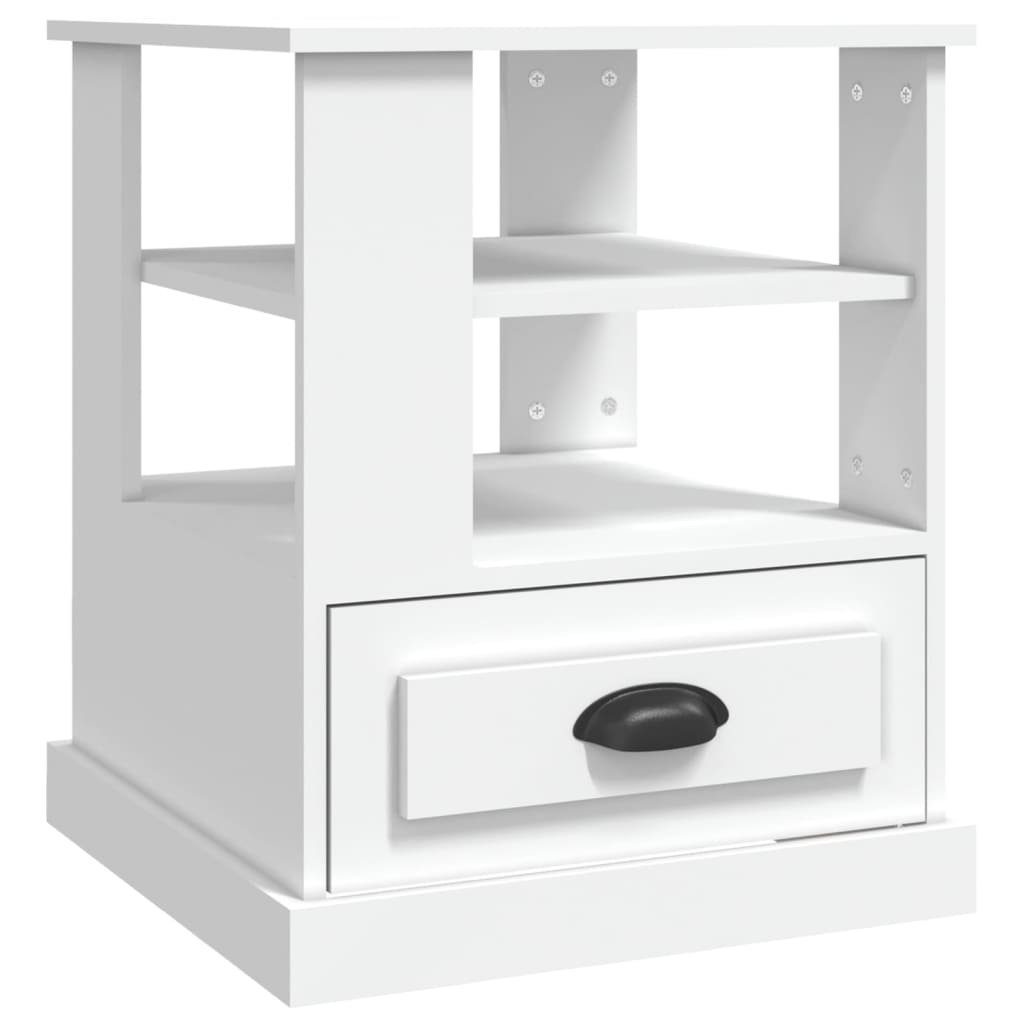 vidaXL Beistelltisch Beistelltisch Weiß 50x50x60 cm Holzwerkstoff (1-St)