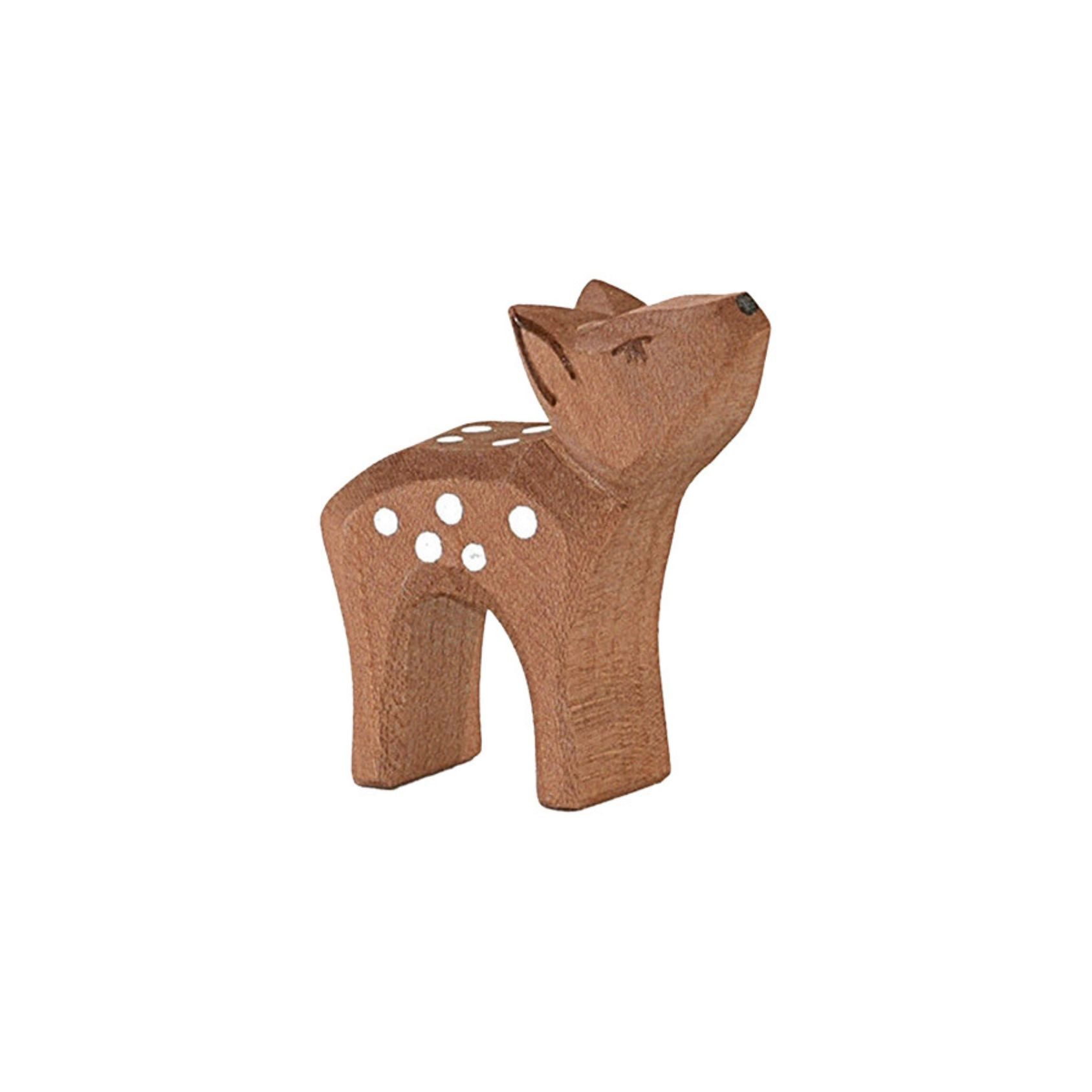 Ostheimer Spielfigur Rehkitz Kopf hoch Holztier, Spieltier, (Set, 1-tlg., 1), Made in Germany