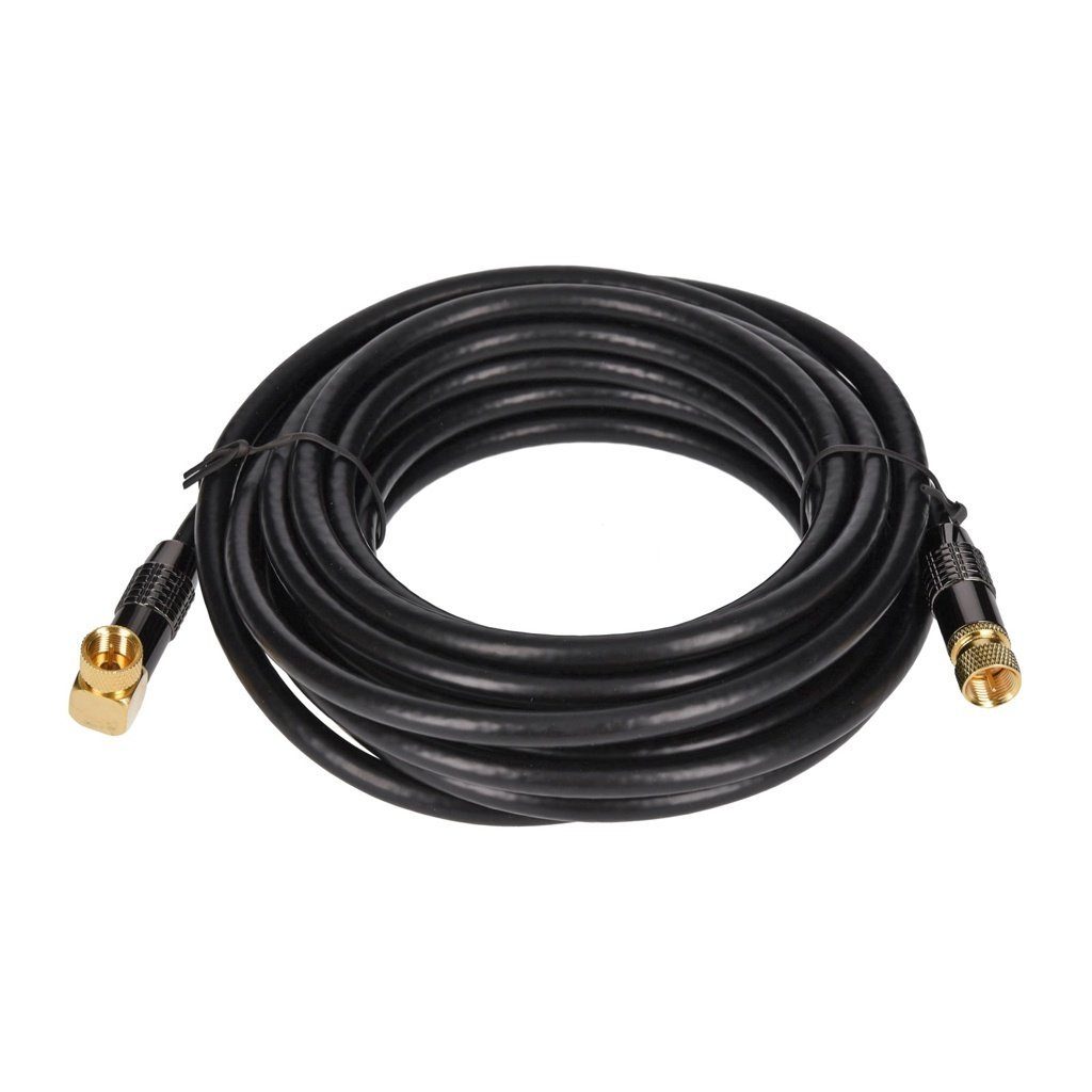 TP SAT-Kabel schwarz 90° gewinkelt 5m SAT-Kabel