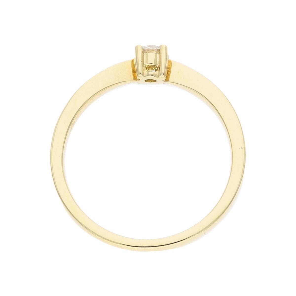 JuwelmaLux Fingerring Ring Gold 750 Brillant JL10-07-0095 JuwelmaLux (kein Set, 1-tlg)